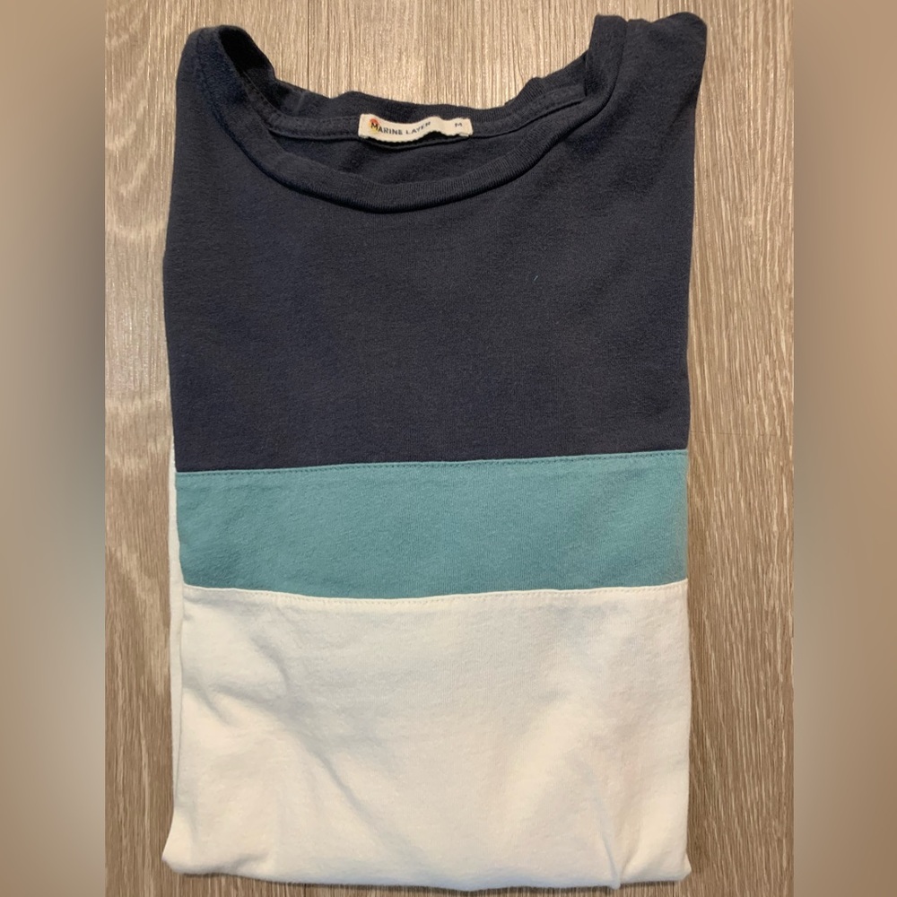 Marine Layer Striped Long Sleeve | M